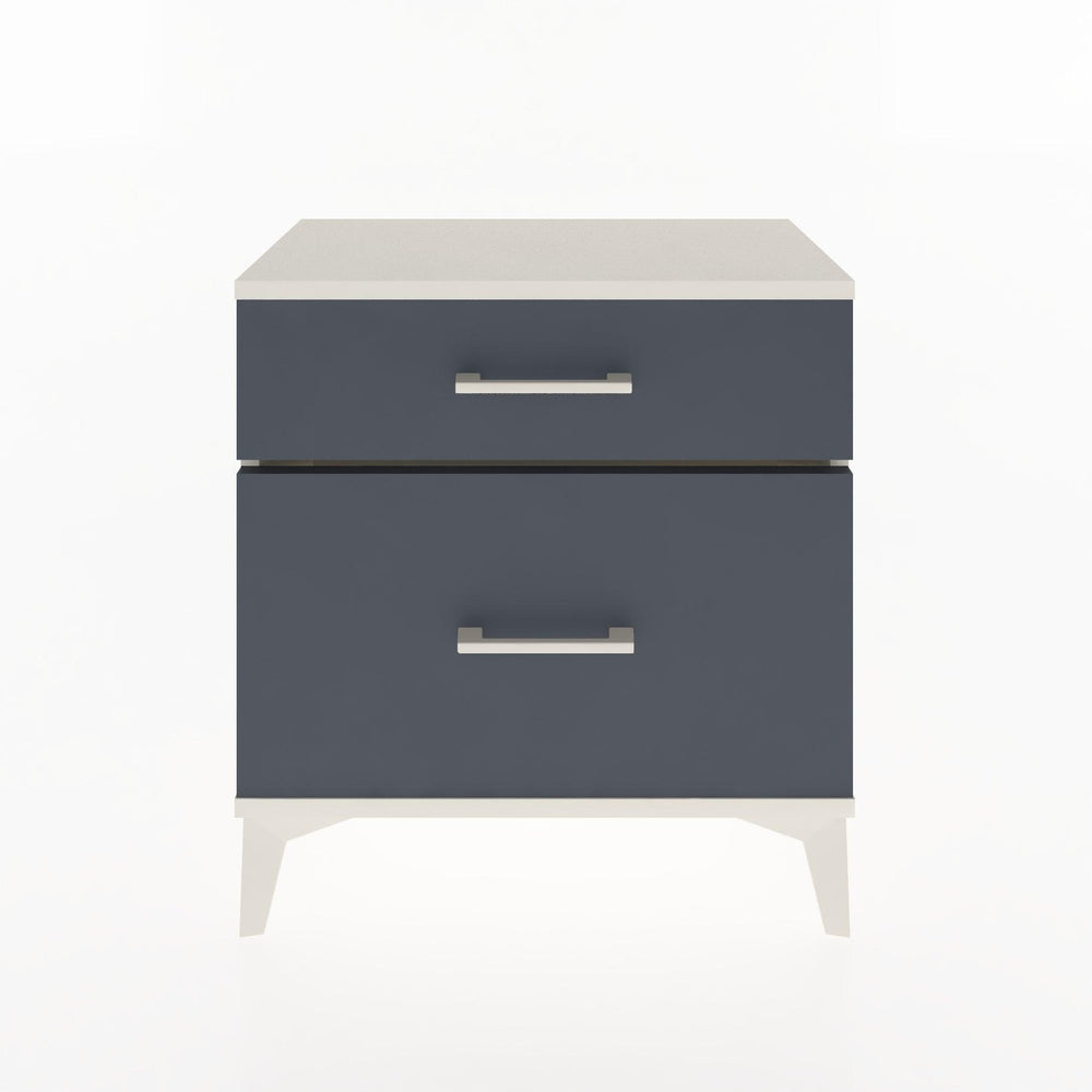 Woodntry Modular Nightstand Moonstone 60x30x52 cm with Drawer and Shelf CR14-1