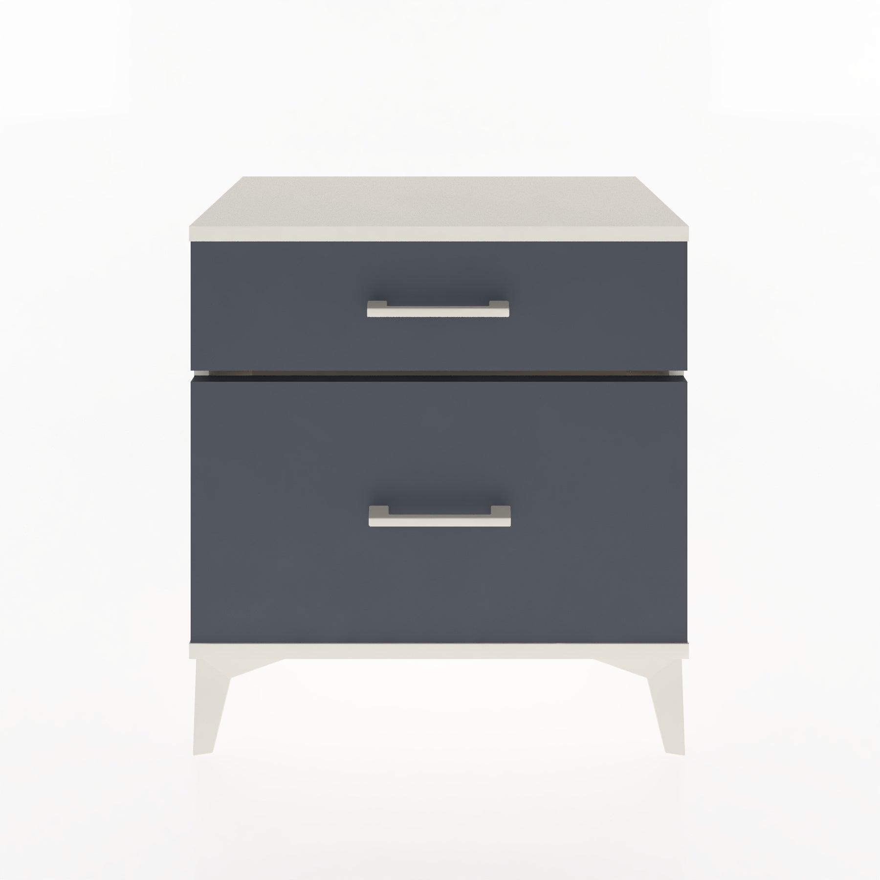 Woodntry Modular Nightstand Moonstone 60x30x52 cm with Drawer and Shelf CR14-1