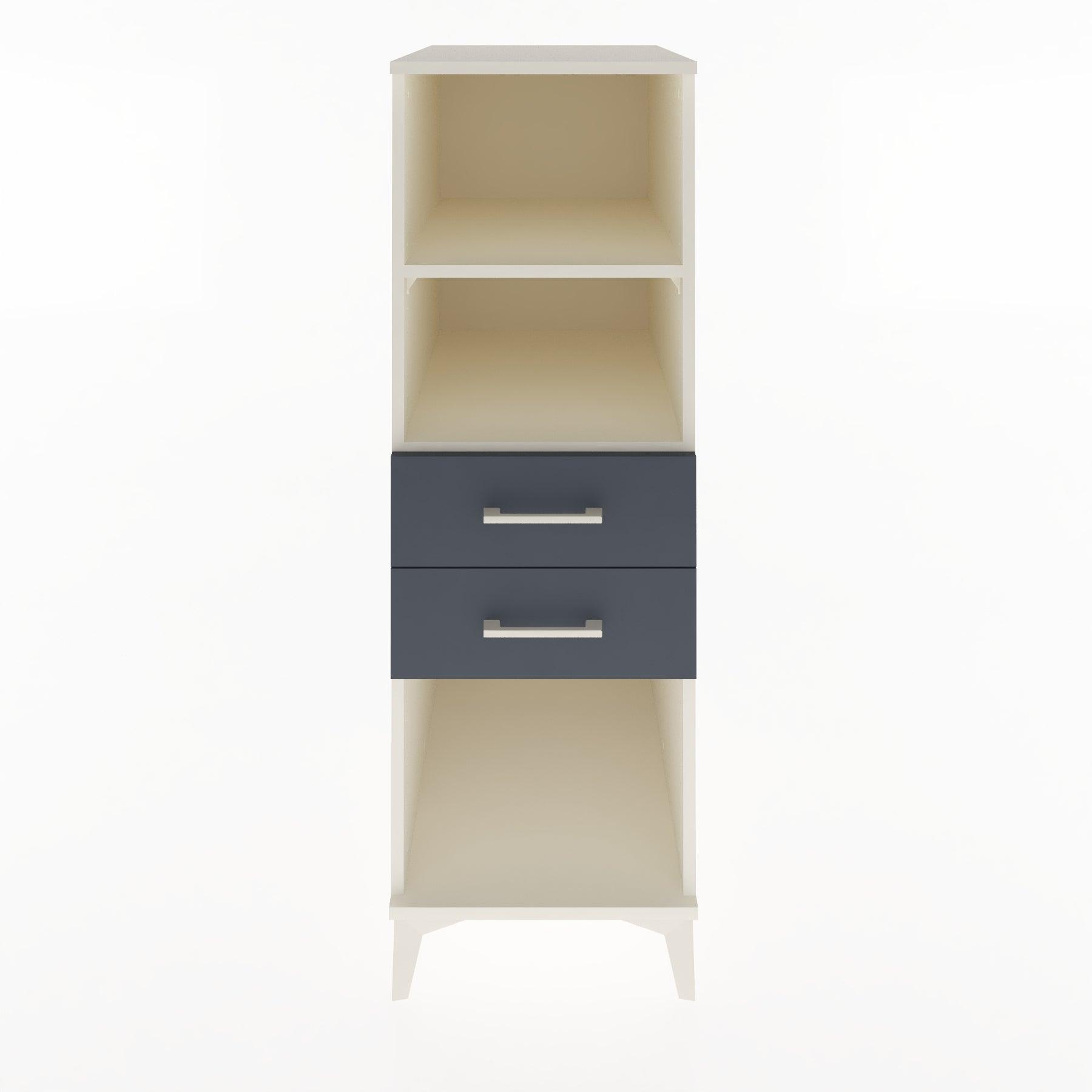 Woodntry Modular Cabinet Moonstone 44x59x122 cm with Drawers and Shelves CR114-1