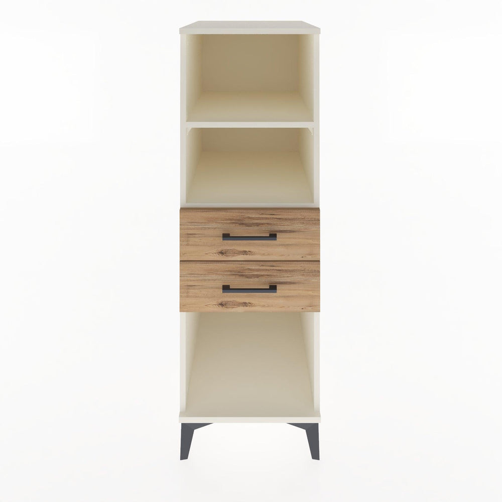 Woodntry Modüler Dolap Aytaşı 44x30x122 cm Çekmeceli ve Raflı CR114-1