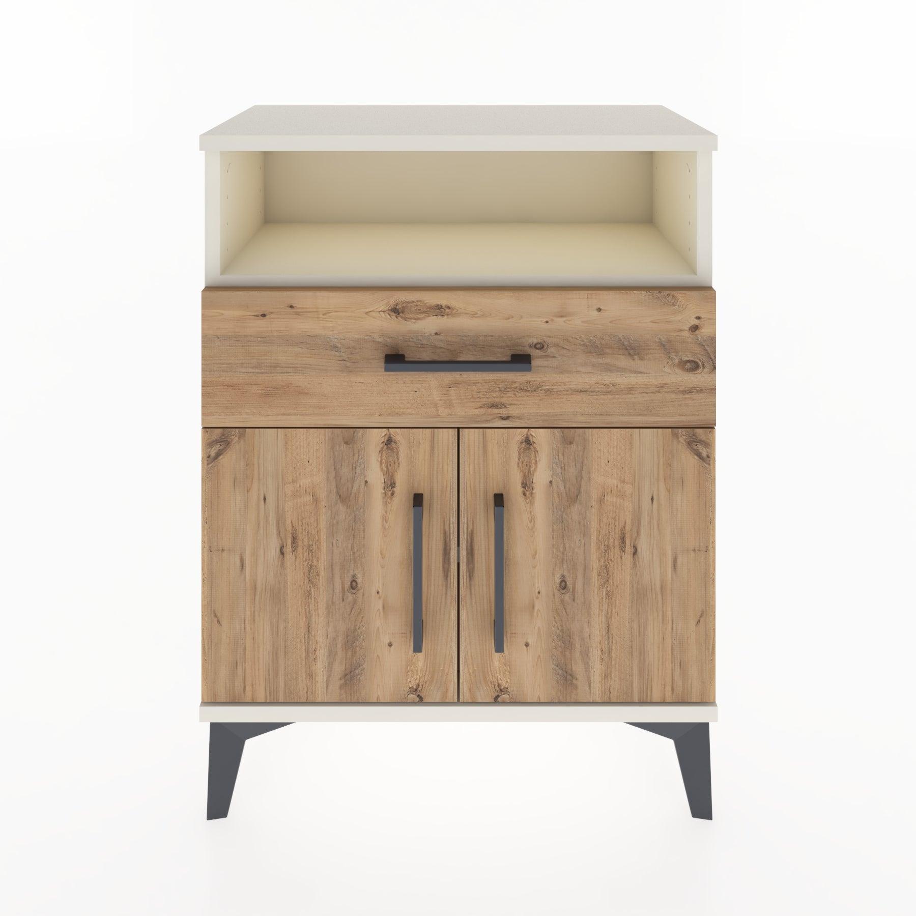 Woodntry Modular Nightstand Moonstone 60x30x68 cm Functional F14-1