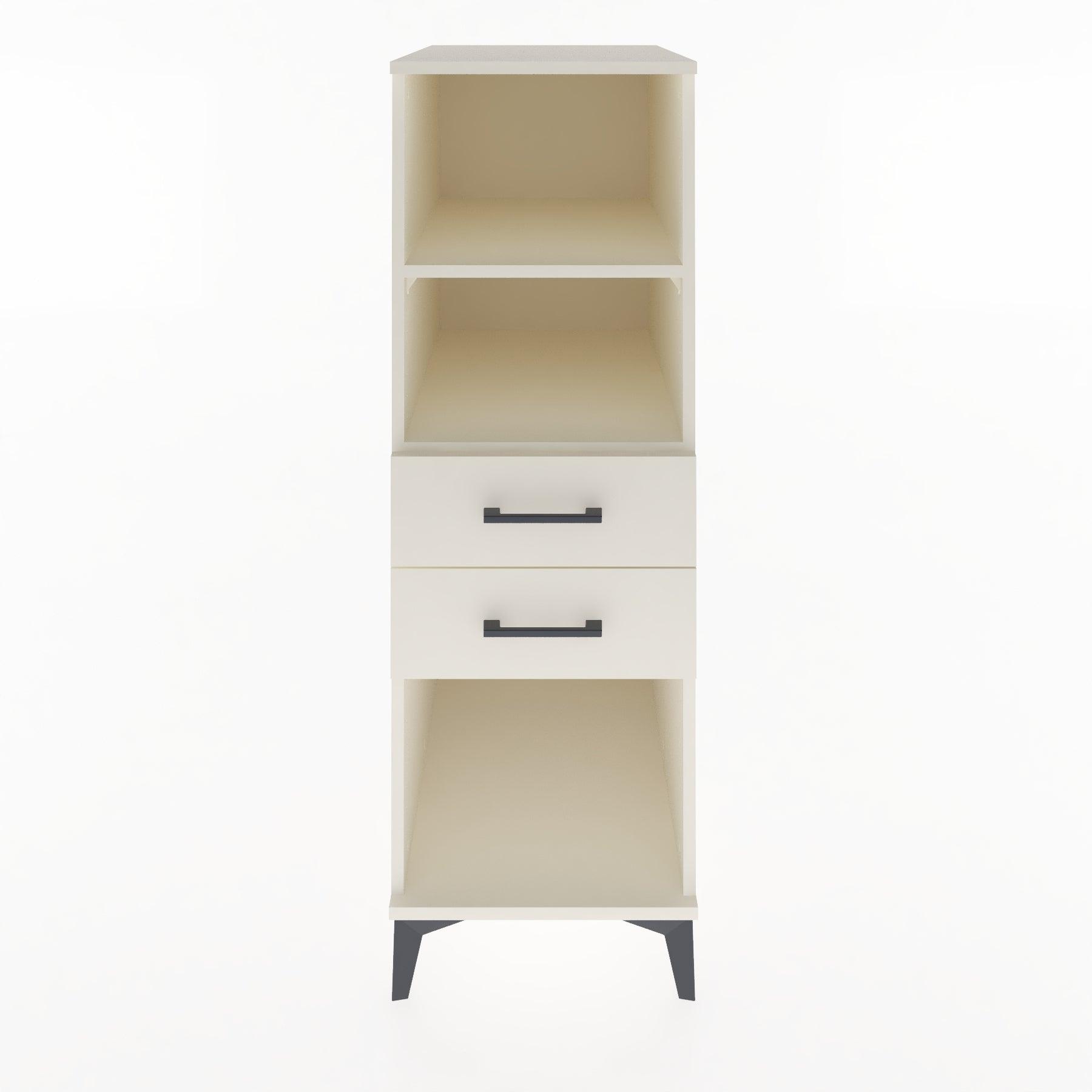 Woodntry Modular Cabinet Moonstone 44x59x122 cm with Drawers and Shelves CR114-1