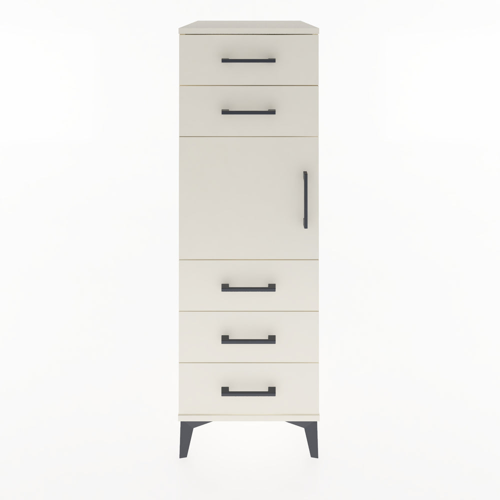 Woodntry Modular Cabinet Moonstone 44x59x122 cm with Doors and Drawers KC64-1