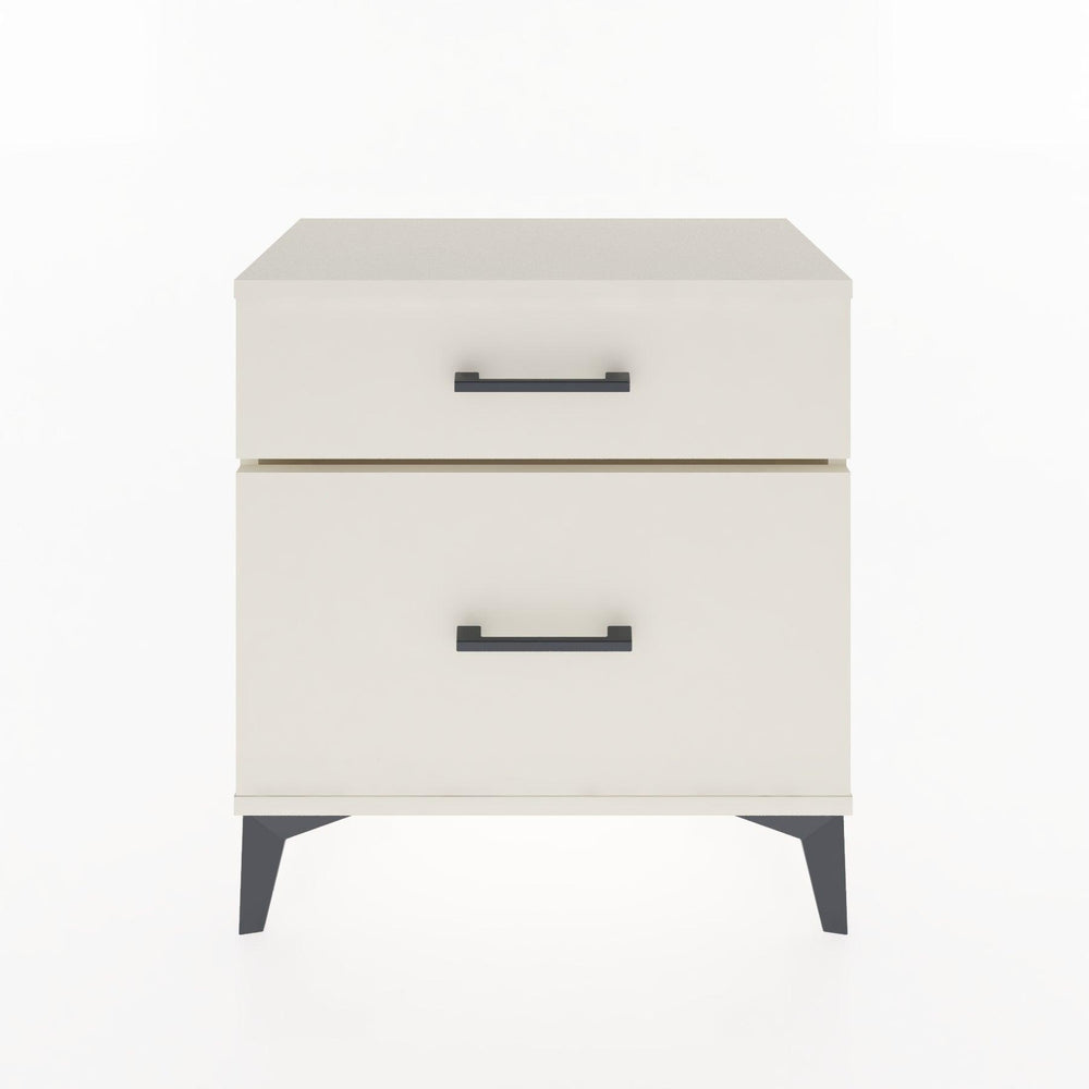 Woodntry Modular Nightstand Moonstone 60x30x52 cm with Drawer and Shelf CR14-1
