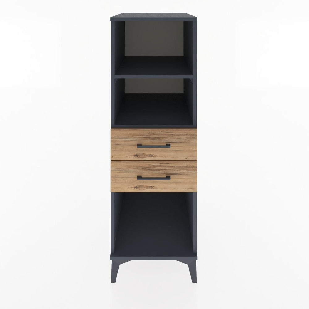 Woodntry Modular Cabinet Anthracite 44x59x122 cm with Drawers and Shelves CR114-2