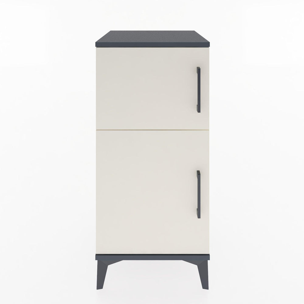 Woodntry Modular Nightstand Anthracite 44x44x84 cm Lidded K36-2