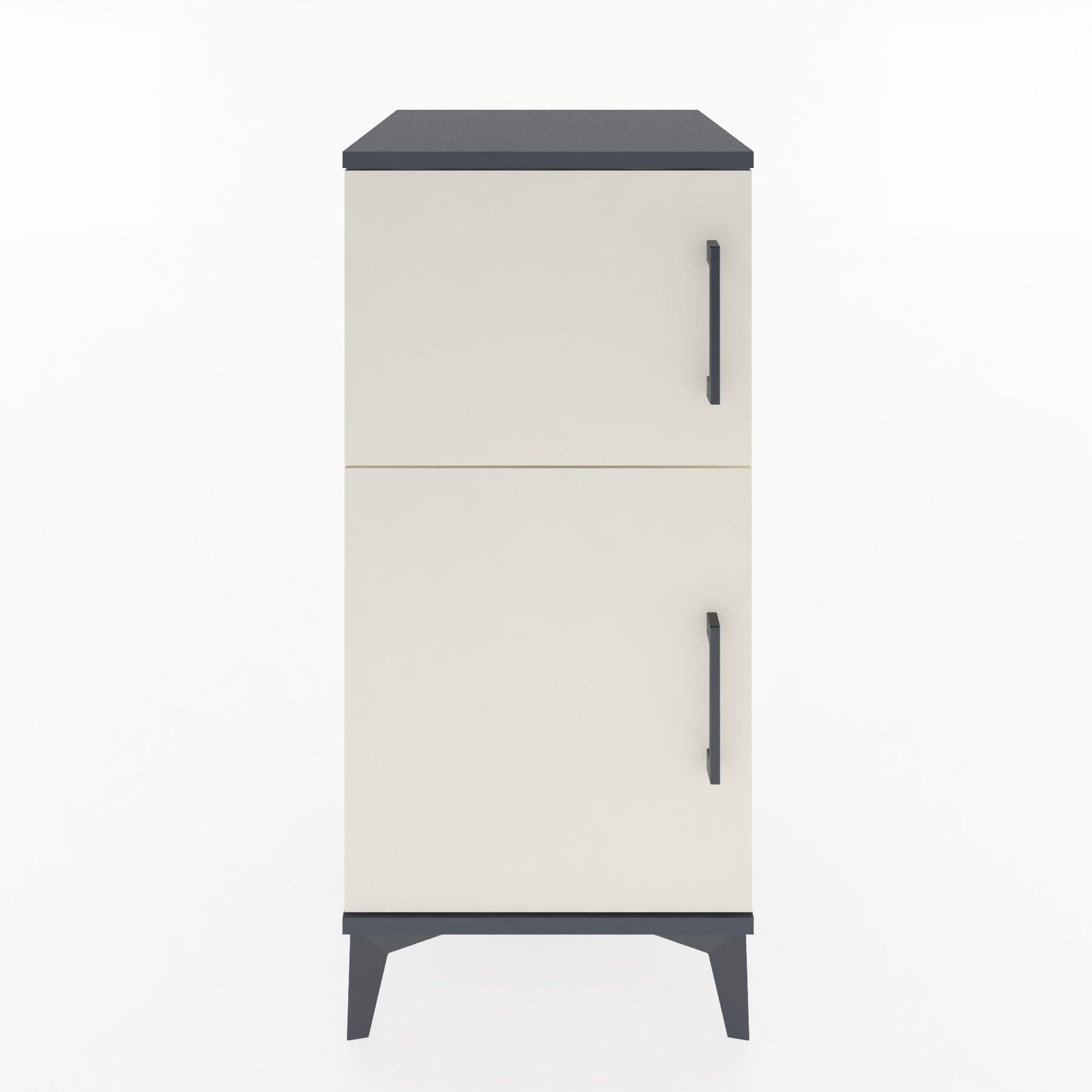 Woodntry Modular Nightstand Anthracite 44x44x84 cm Lidded K36-2