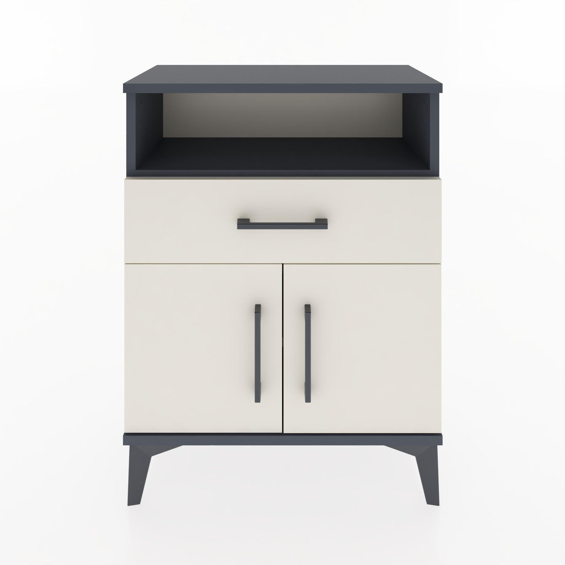 Woodntry Modular Nightstand Anthracite 60x30x68 cm Functional F14-2