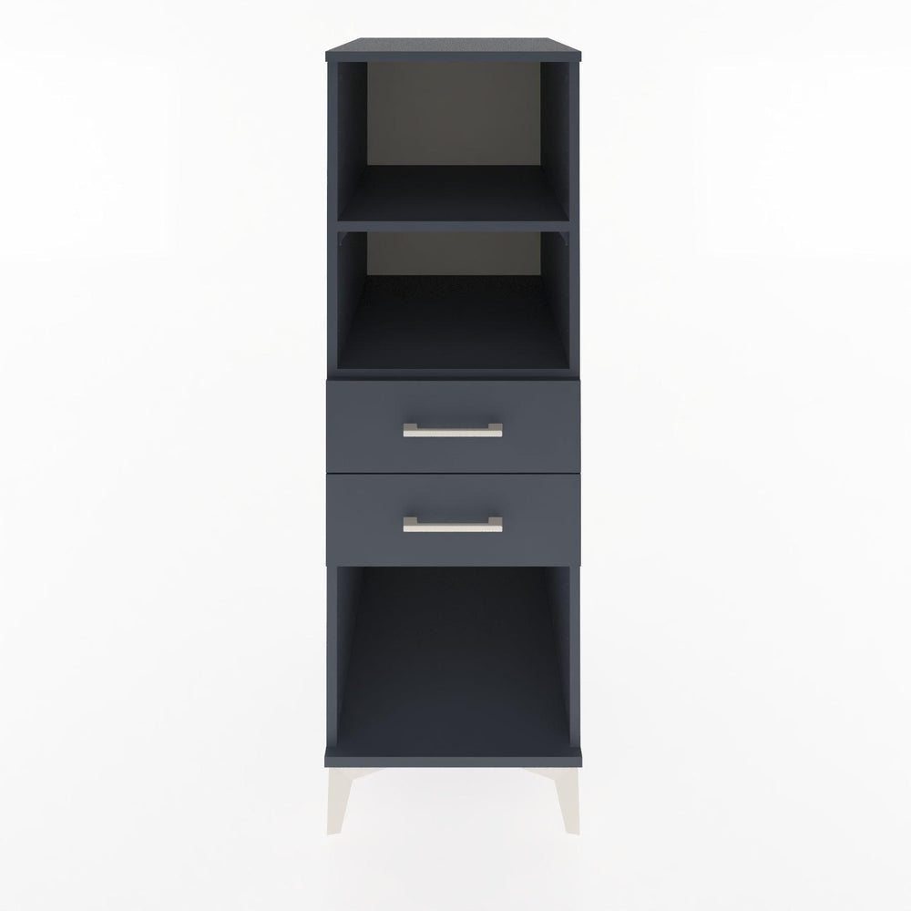 Woodntry Modular Cabinet Anthracite 44x30x122 cm with Drawers and Shelves CR114-2