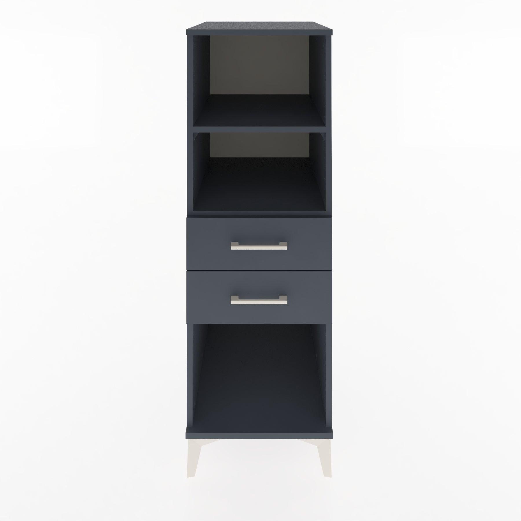 Woodntry Modular Cabinet Anthracite 44x30x122 cm with Drawers and Shelves CR114-2