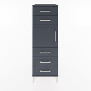 Woodntry Modular Cabinet Anthracite 44x30x122 cm with Doors and Drawers KC64-2