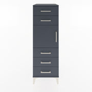 Woodntry Modular Cabinet Anthracite 44x59x122 cm with Doors and Drawers KC64-2