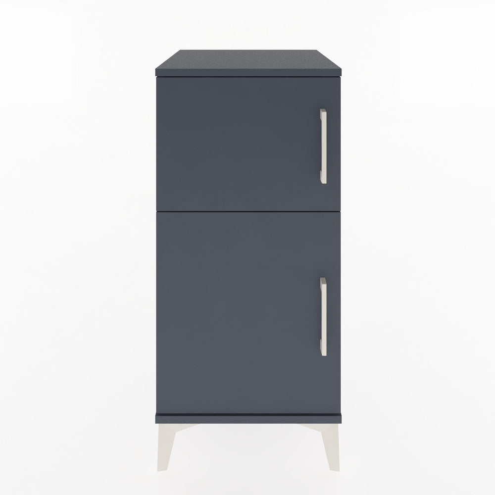 Woodntry Modular Nightstand Anthracite 44x44x84 cm Lidded K36-2