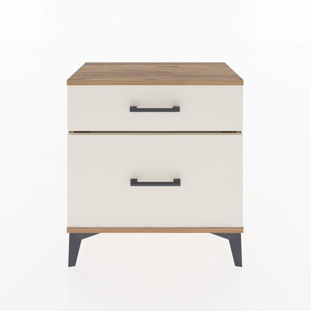 Woodntry Modular Nightstand Pine 60x30x52 cm with Drawers and Shelves CR14-3