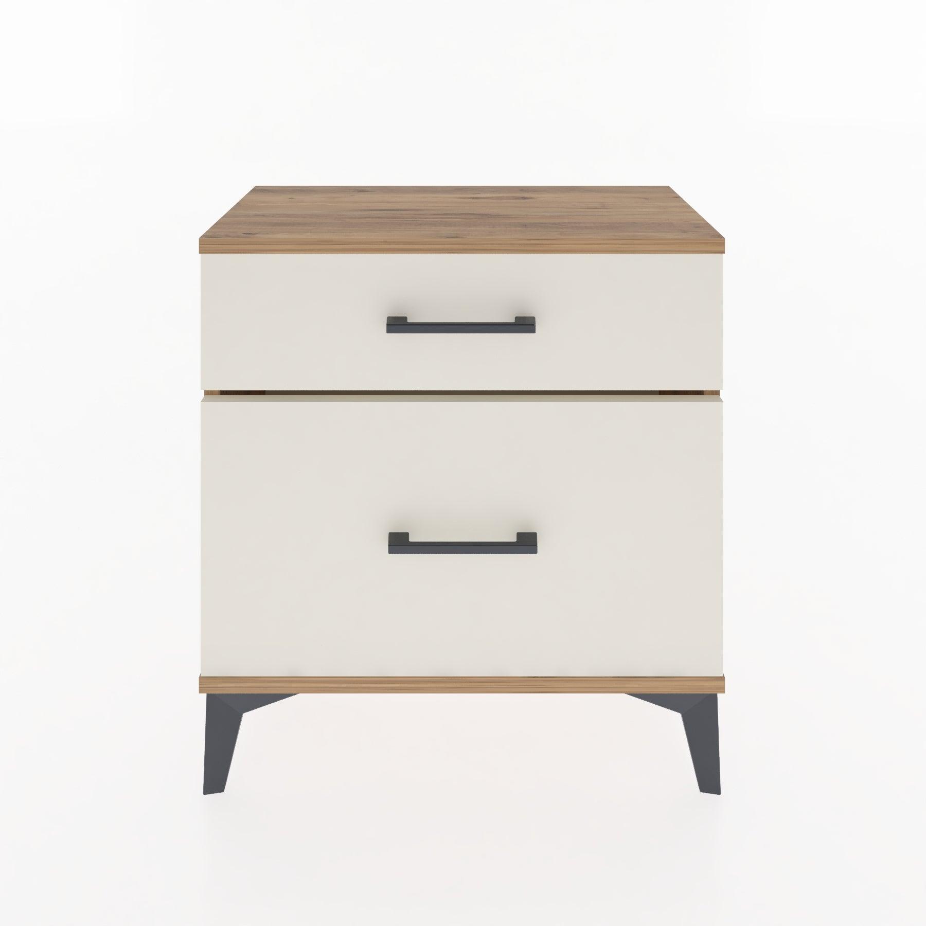 Woodntry Modular Nightstand Pine 60x30x52 cm with Drawers and Shelves CR14-3