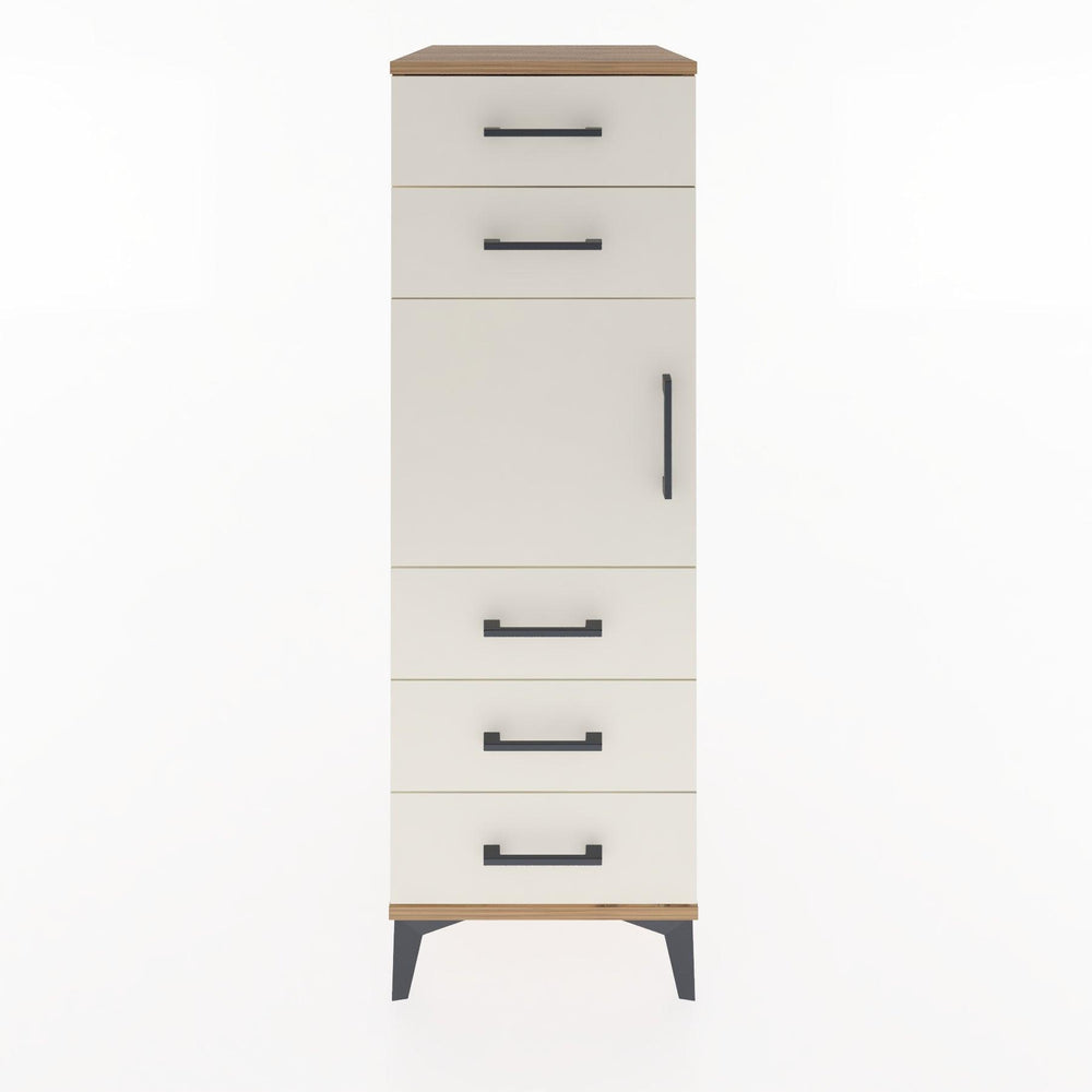 Woodntry Modular Cabinet Pine 44x30x122 cm with Doors and Drawers KC64-3