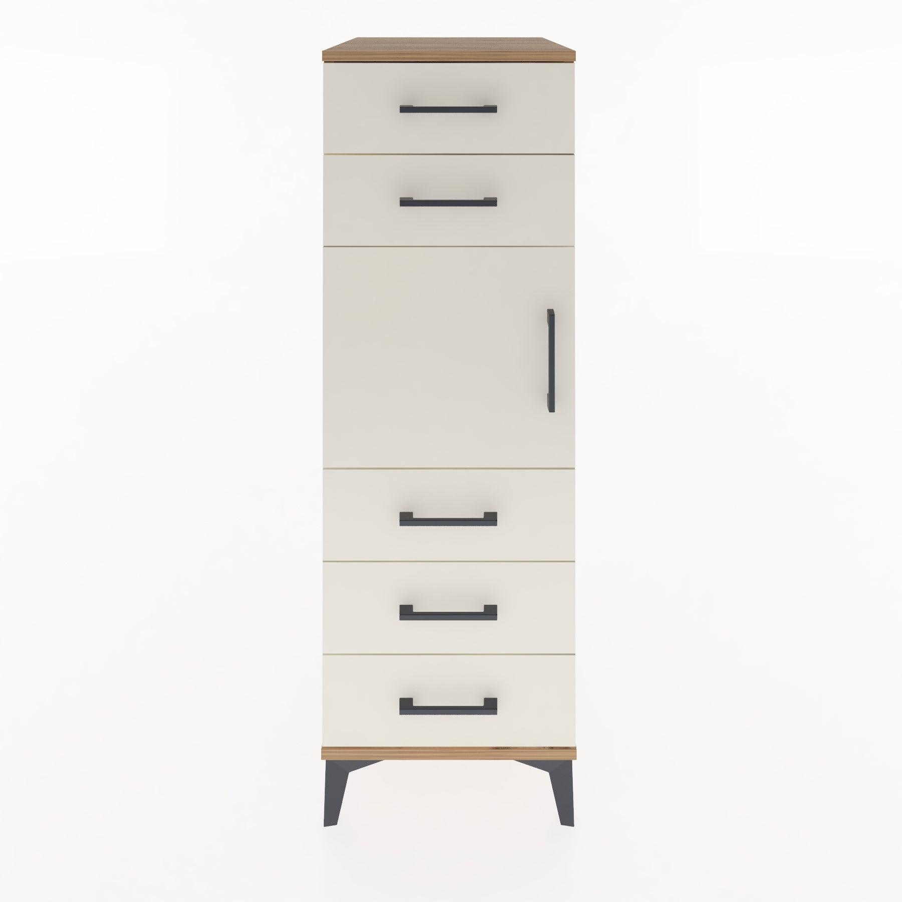Woodntry Modular Cabinet Pine 44x30x122 cm with Doors and Drawers KC64-3