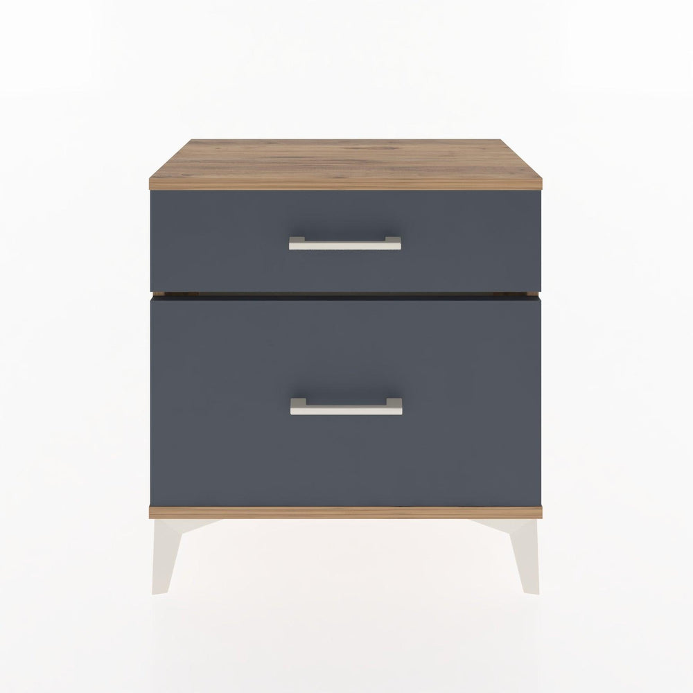 Woodntry Modular Nightstand Pine 60x30x52 cm with Drawers and Shelves CR14-3