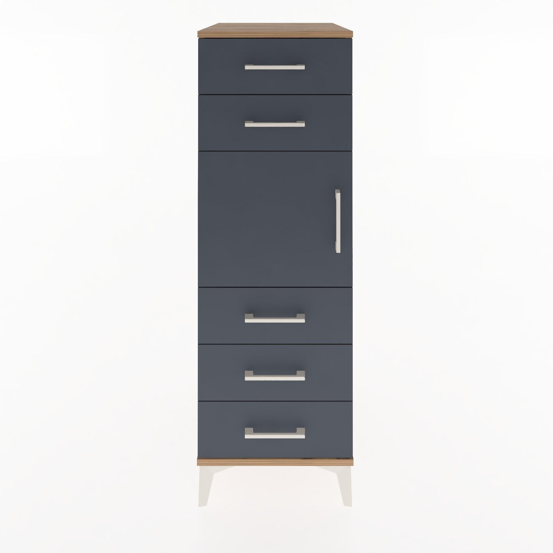 Woodntry Modular Cabinet Pine 44x30x122 cm with Doors and Drawers KC64-3