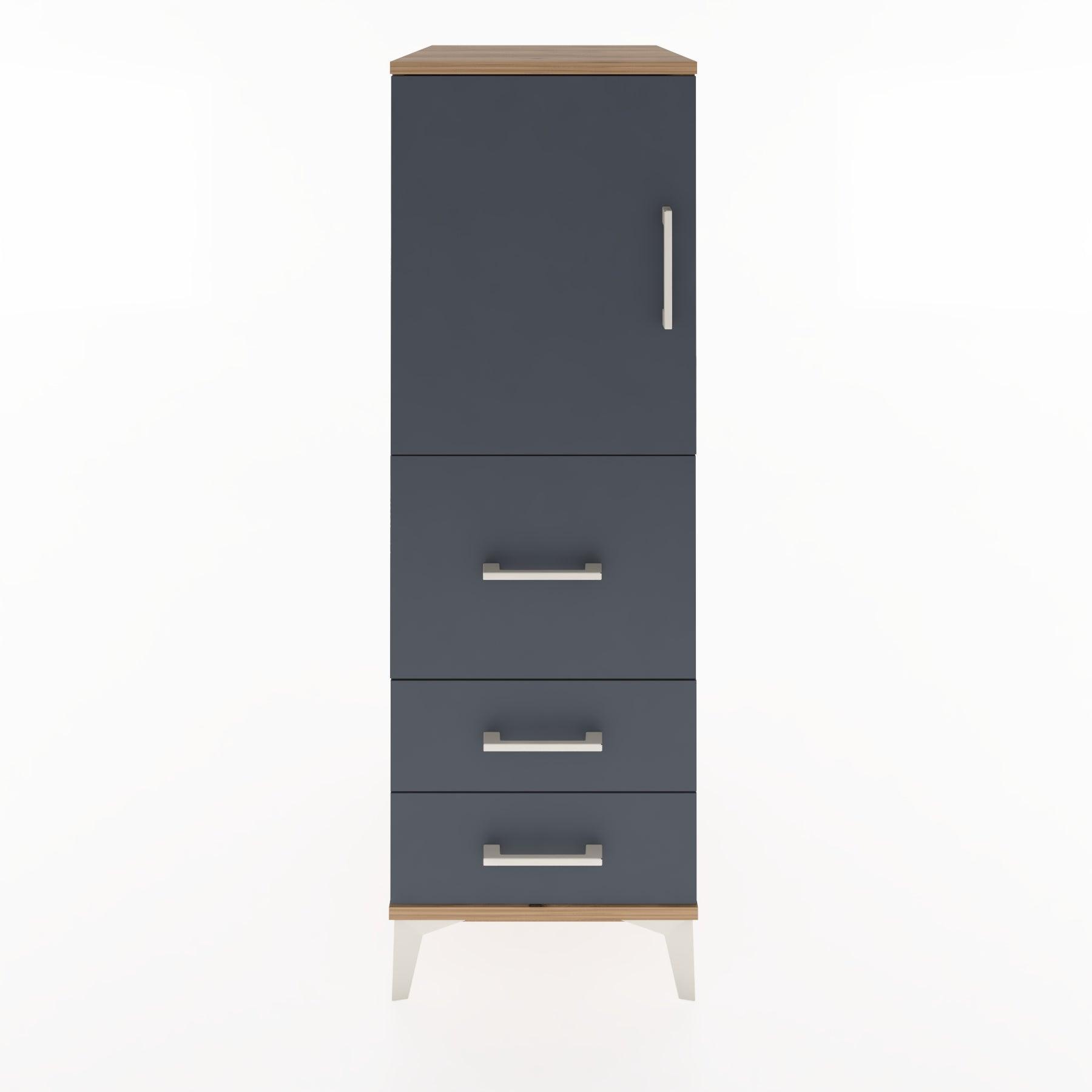 Woodntry Modular Cabinet Pine 44x59x122 cm with Doors and Drawers KC14-3