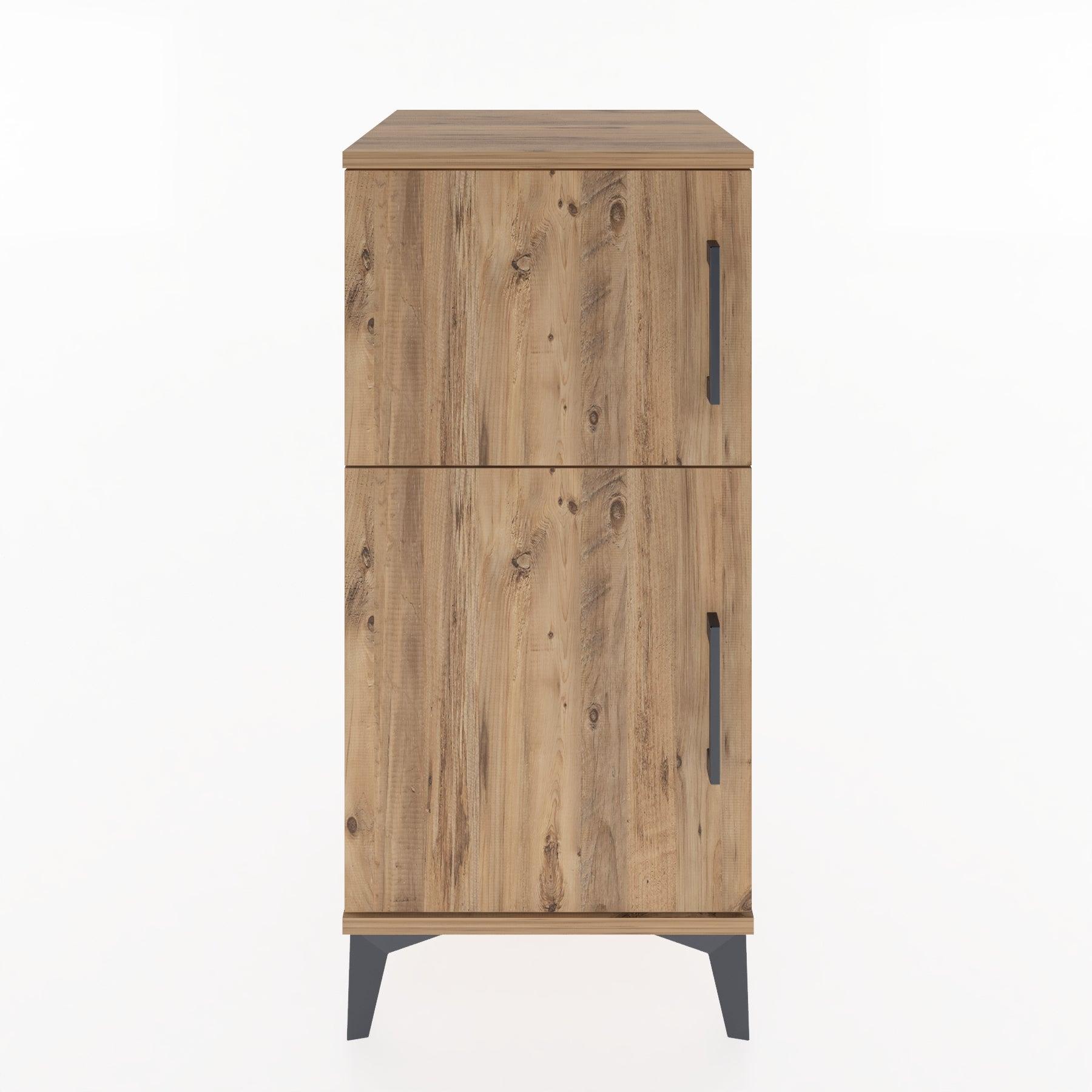 Woodntry Modular Nightstand Pine 44x44x84 cm With Cover K36-3