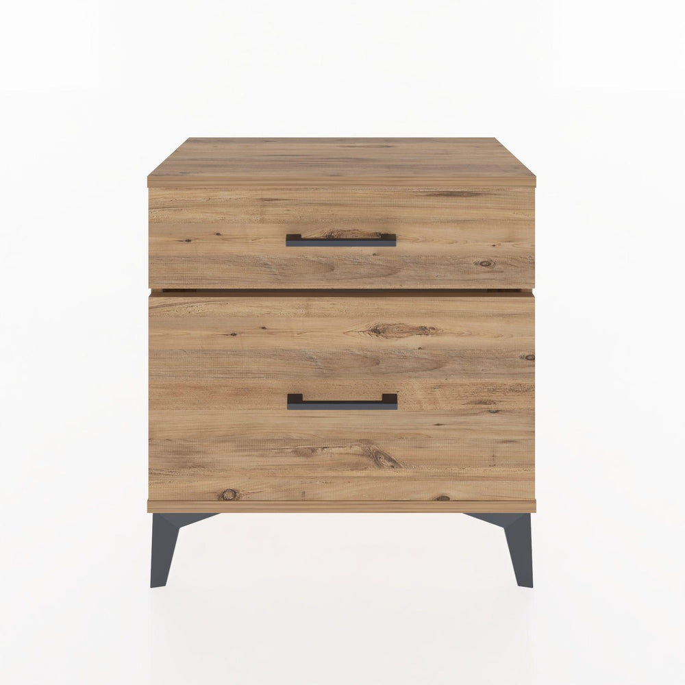 Woodntry Modular Nightstand Pine 60x30x52 cm with Drawers and Shelves CR14-3