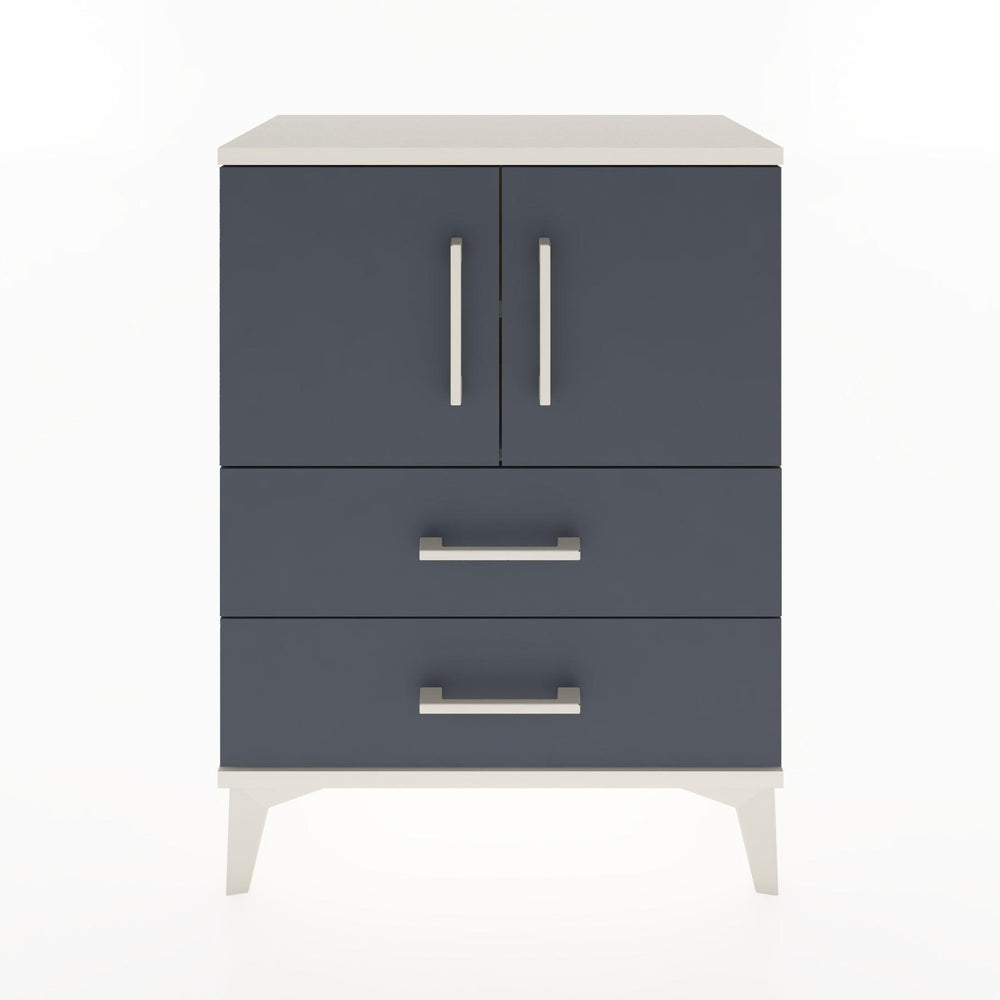 Woodntry Modular Nightstand Moonstone 60x30x68 cm with Cover and Drawer KC15-1