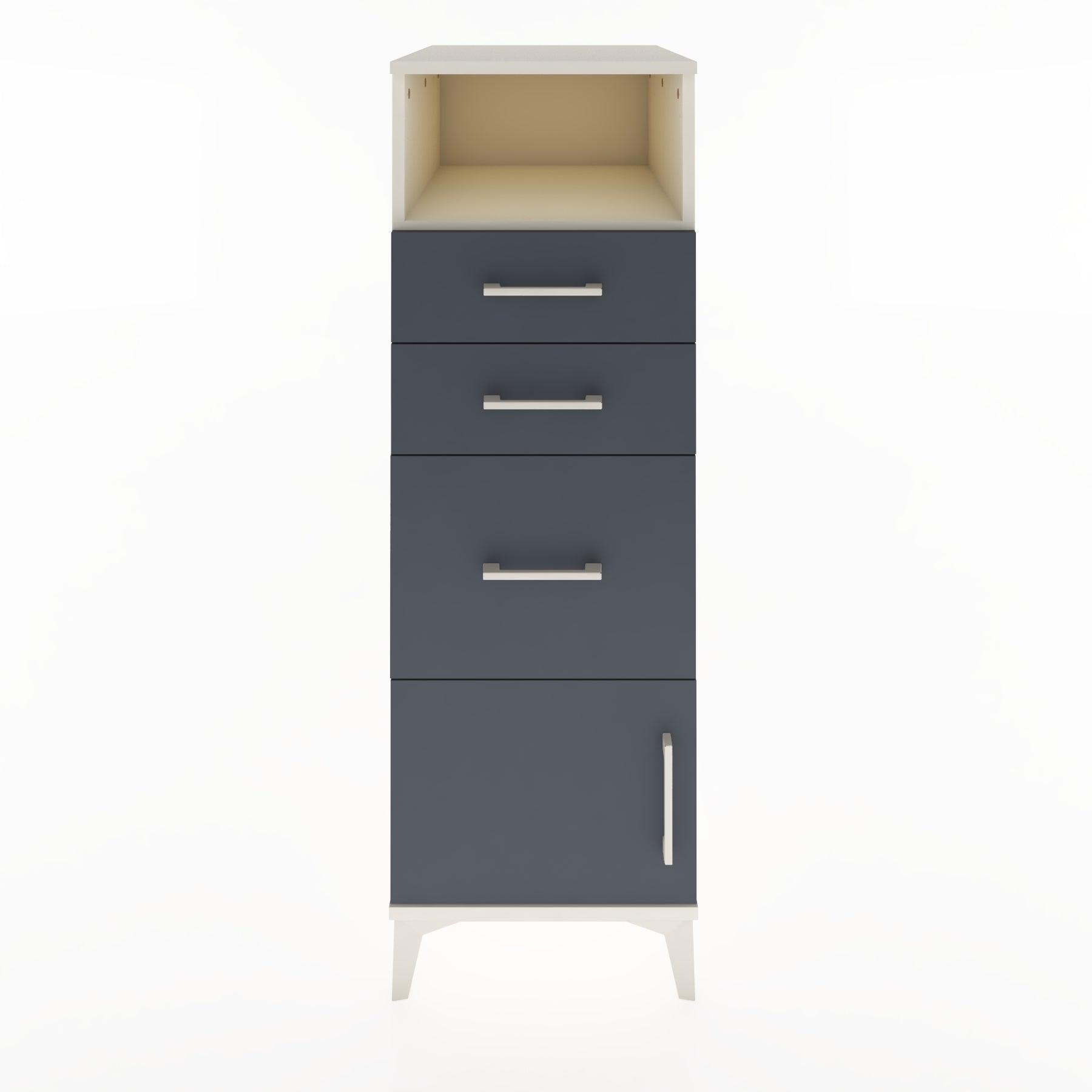 Woodntry Modular Cabinet Moonstone 44x30x122 cm Functional F15-1