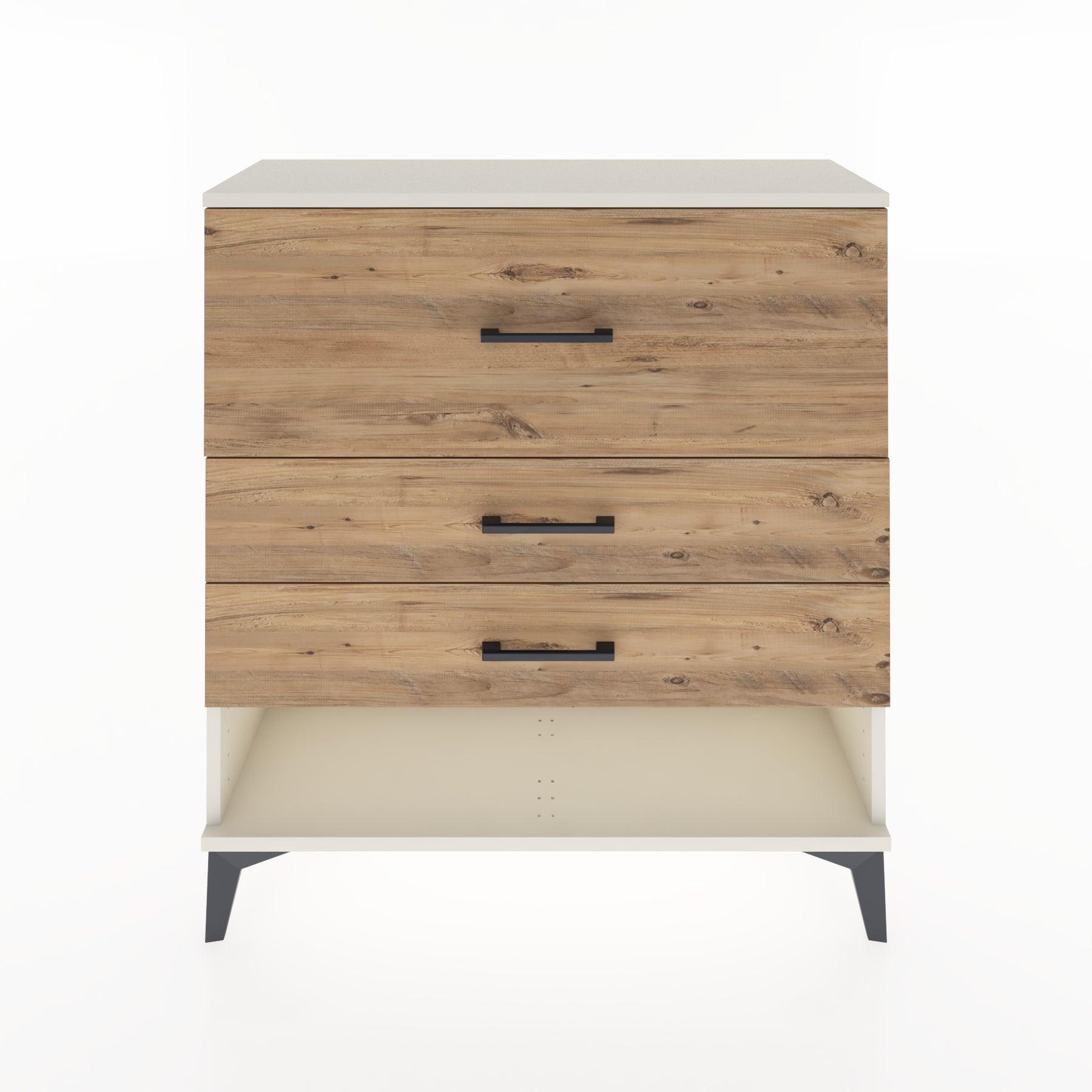 Woodntry Modular Dresser Moonstone 88x30x84 cm with Drawers and Shelves CR15-1