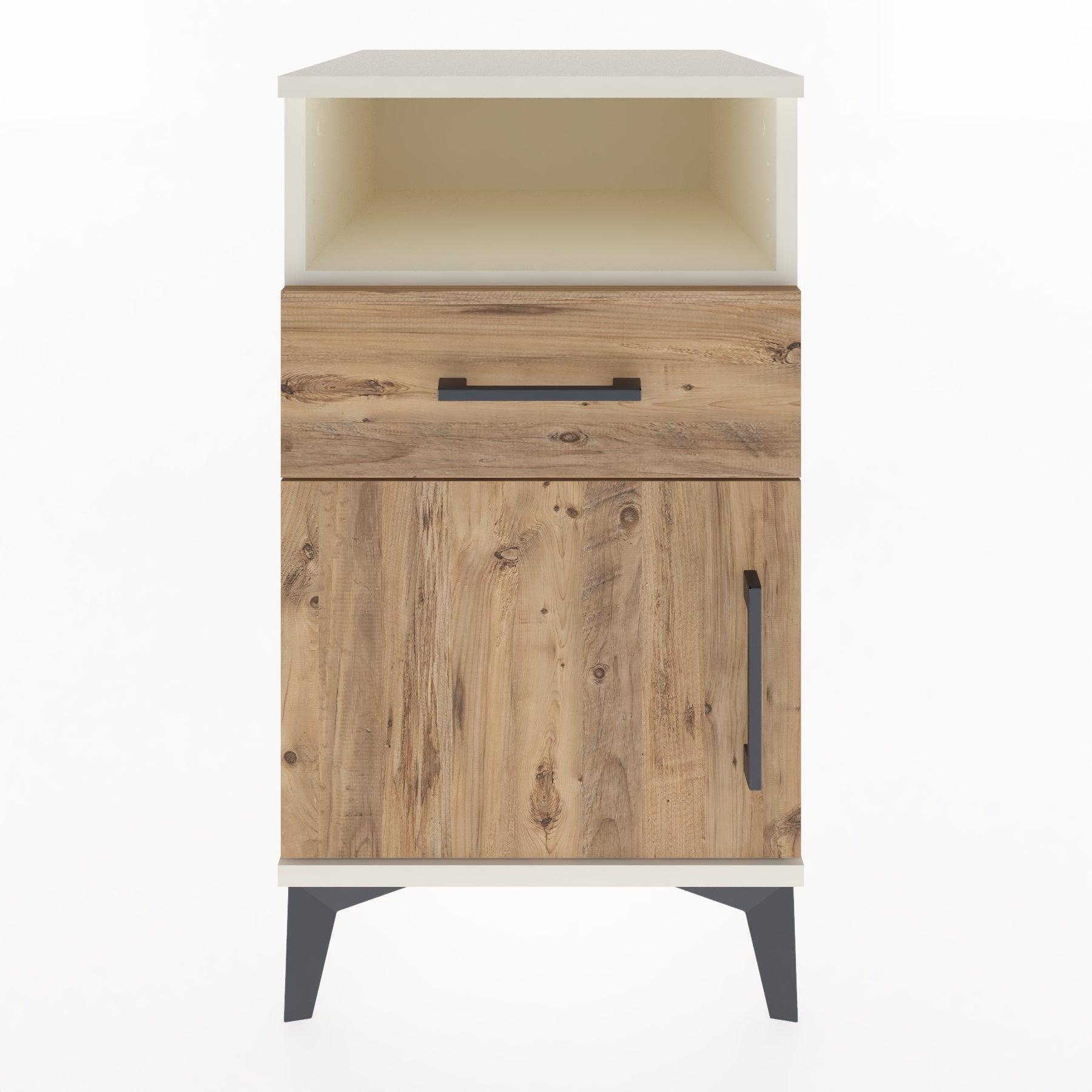 Woodntry Modular Nightstand Moonstone 44x44x68 cm Functional F15-1