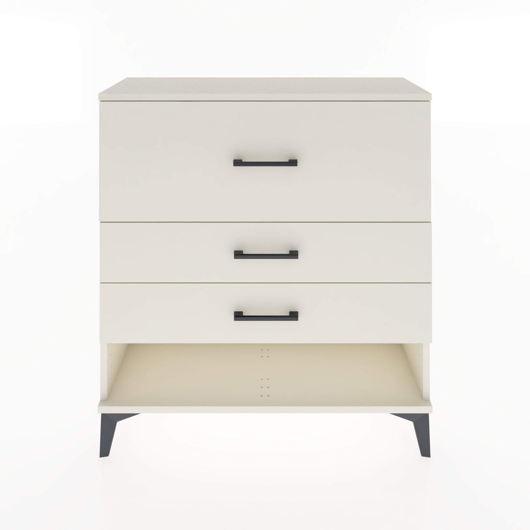 Woodntry Modular Dresser Moonstone 88x30x84 cm with Drawers and Shelves CR15-1