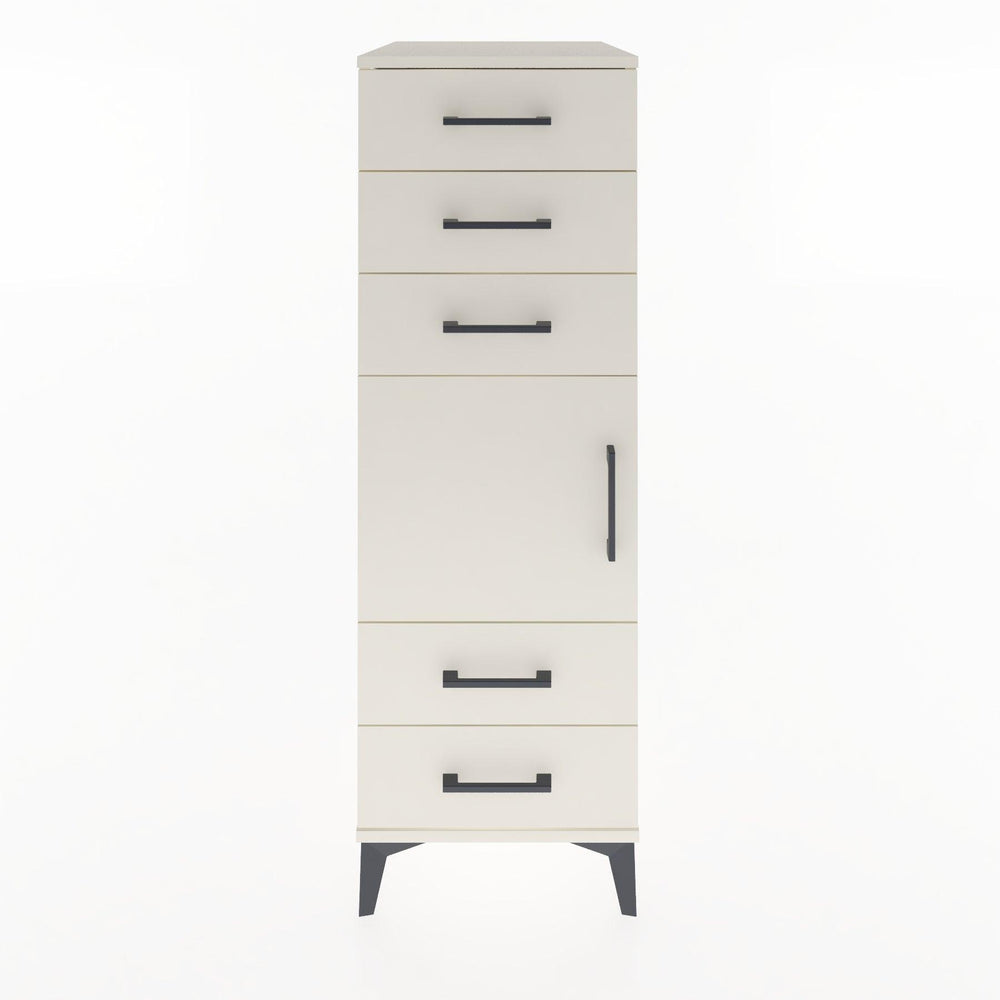 Woodntry Modüler Dolap Aytaşı 44x30x122 cm Kapaklı ve Çekmeceli KC65-1