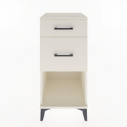 Woodntry Modular Nightstand Moonstone 44x44x84 cm with Drawer and Shelf CR15-1