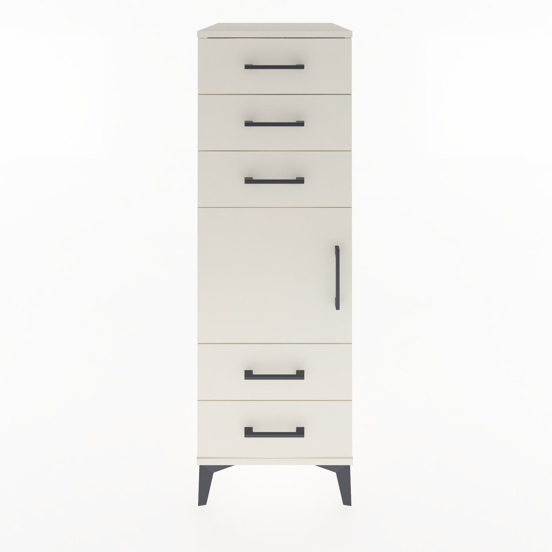 Woodntry Modular Cabinet Moonstone 44x59x122 cm with Doors and Drawers KC65-1