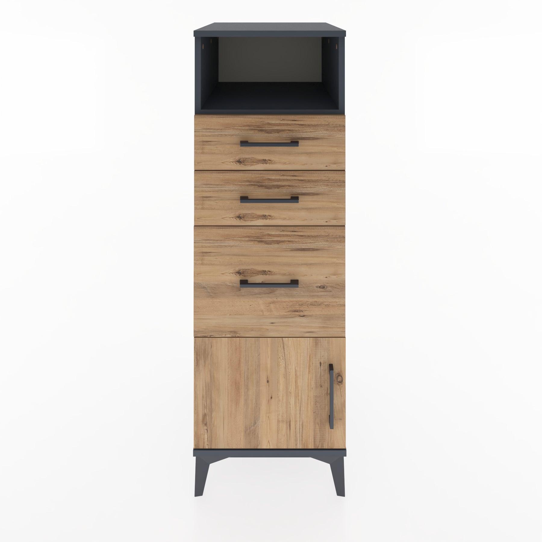 Woodntry Modular Cabinet Anthracite 44x30x122 cm Functional F15-2