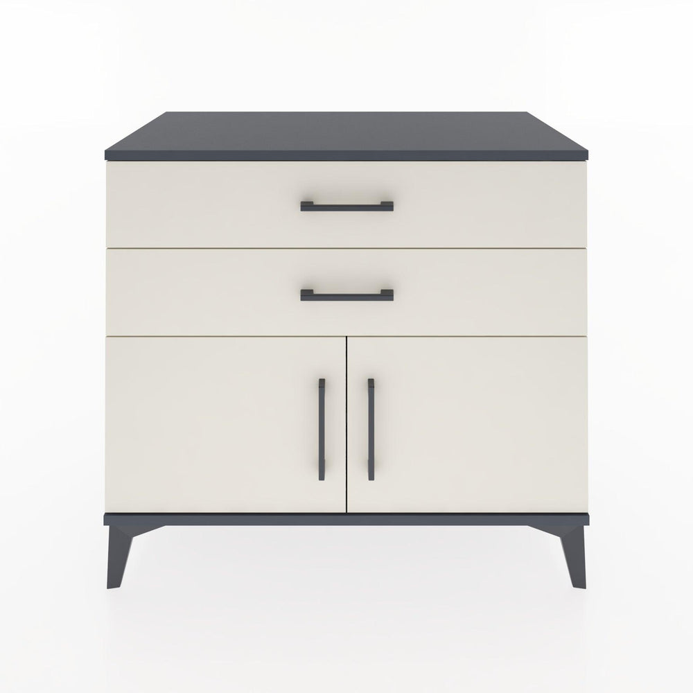 Woodntry Modular Dresser Anthracite 88x44x68 cm with Cover and Drawer KC15-2