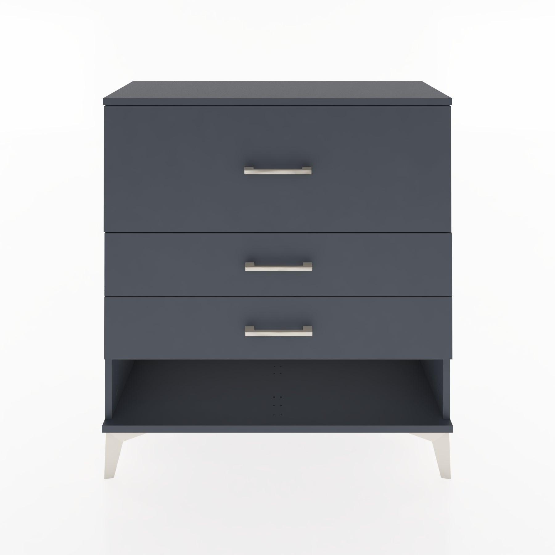 Woodntry Modular Dresser Anthracite 88x30x84 cm with Drawers and Shelves CR15-2