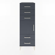 Woodntry Modular Cabinet Anthracite 44x59x122 cm with Doors and Drawers KC65-2