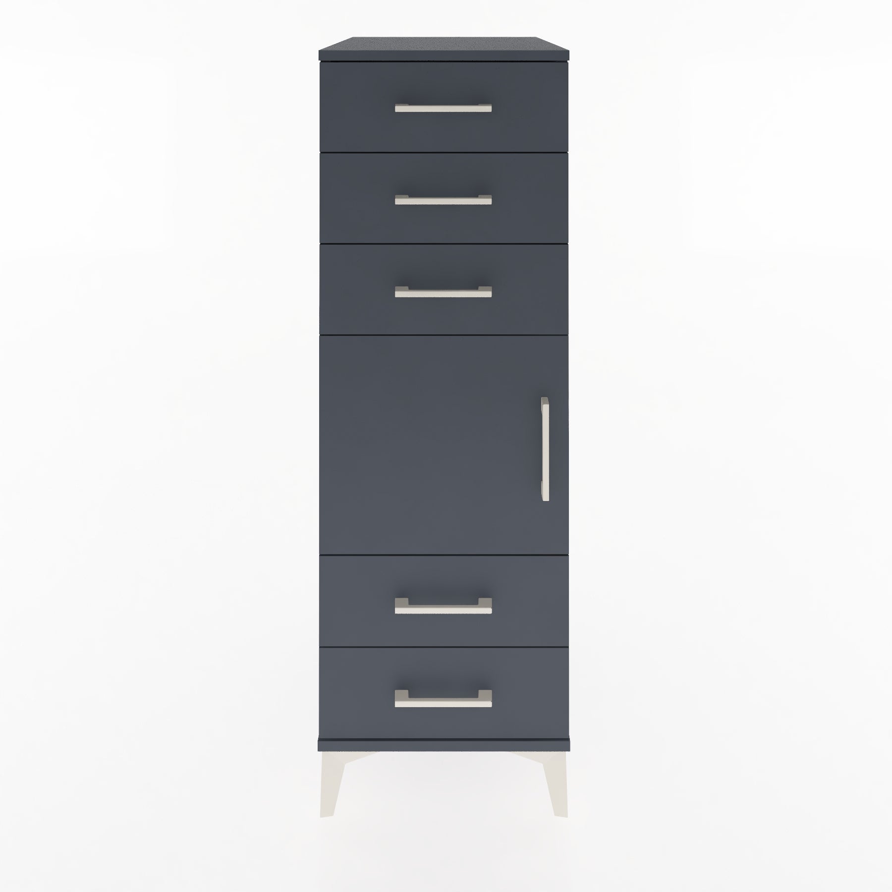 Woodntry Modular Cabinet Anthracite 44x59x122 cm with Doors and Drawers KC65-2