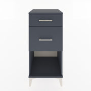 Woodntry Modular Nightstand Anthracite 44x44x84 cm with Drawers and Shelves CR15-2
