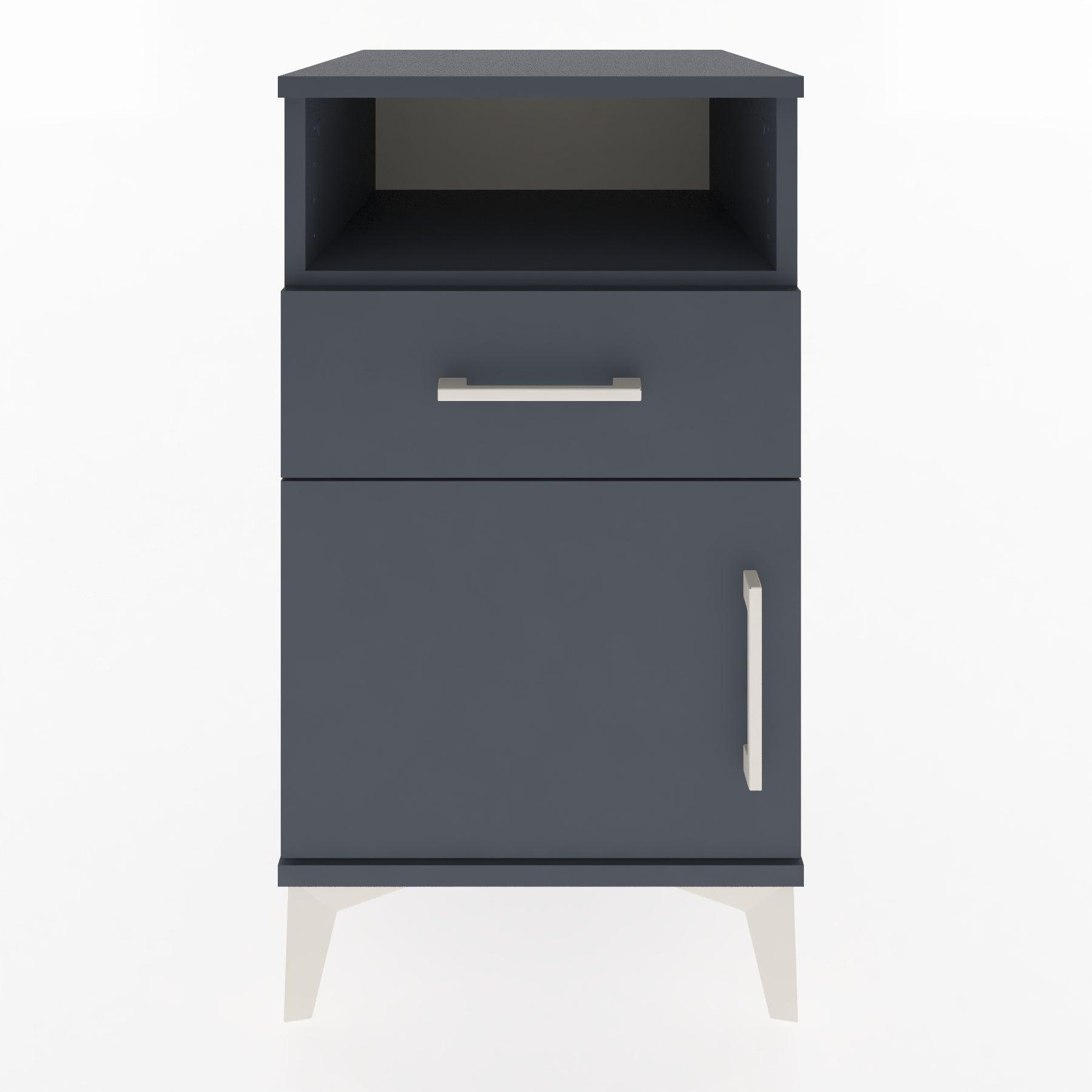 Woodntry Modular Nightstand Anthracite 44x44x68 cm Functional F15-2