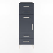 Woodntry Modular Cabinet Anthracite 44x30x122 cm with Doors and Drawers KC65-2
