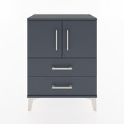 Woodntry Modular Nightstand Anthracite 60x30x68 cm with Cover and Drawer KC15-2