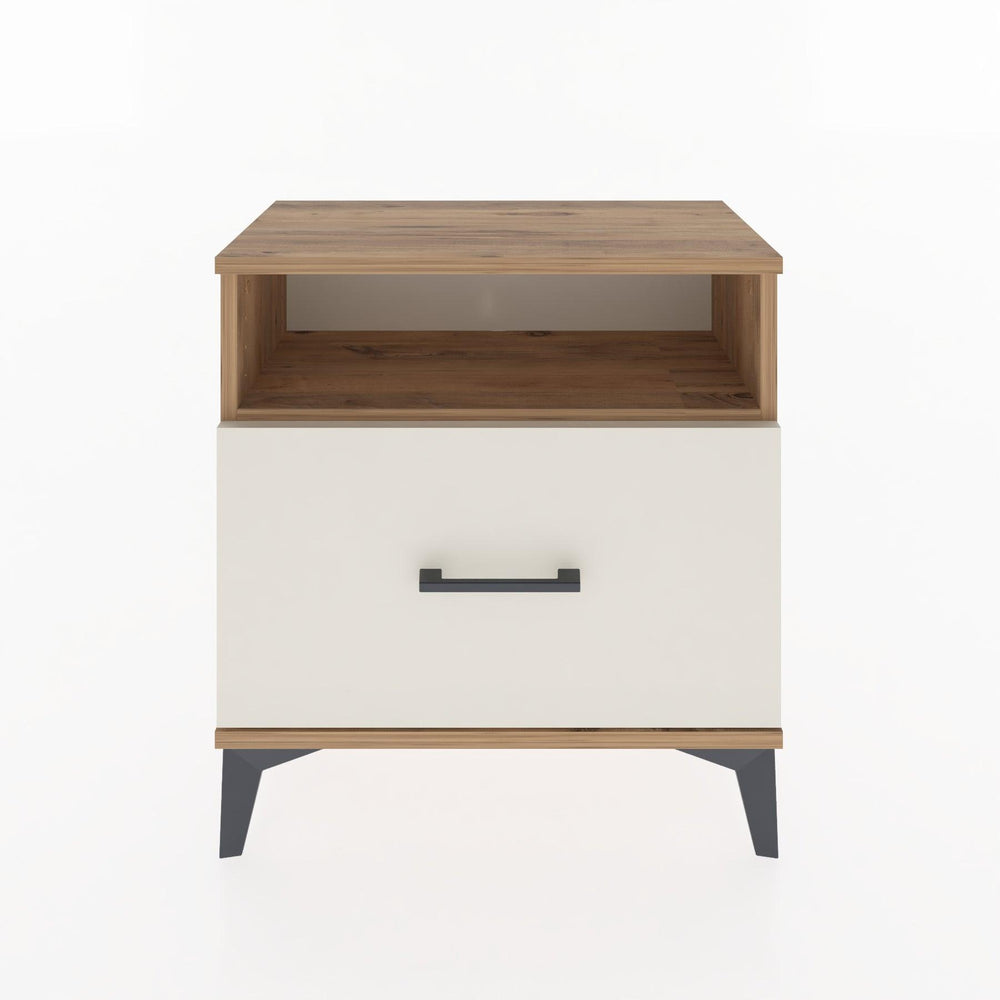Woodntry Modular Nightstand Pine 60x30x52 cm with Drawers and Shelves CR15-3