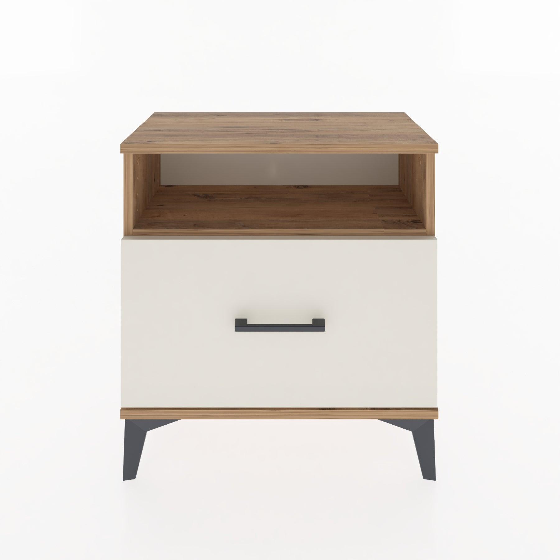Woodntry Modular Nightstand Pine 60x30x52 cm with Drawers and Shelves CR15-3