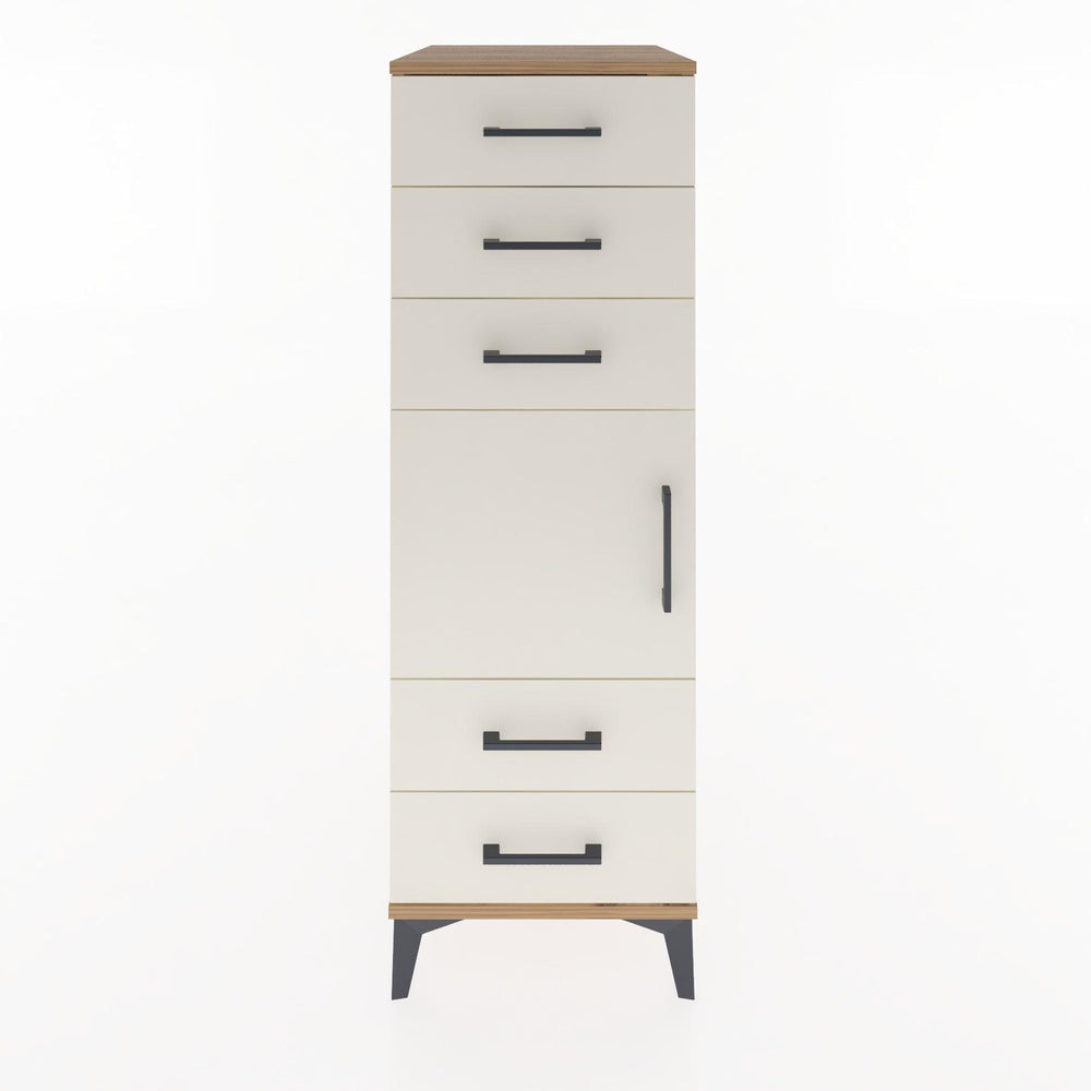 Woodntry Modular Cabinet Pine 44x30x122 cm with Doors and Drawers KC65-3
