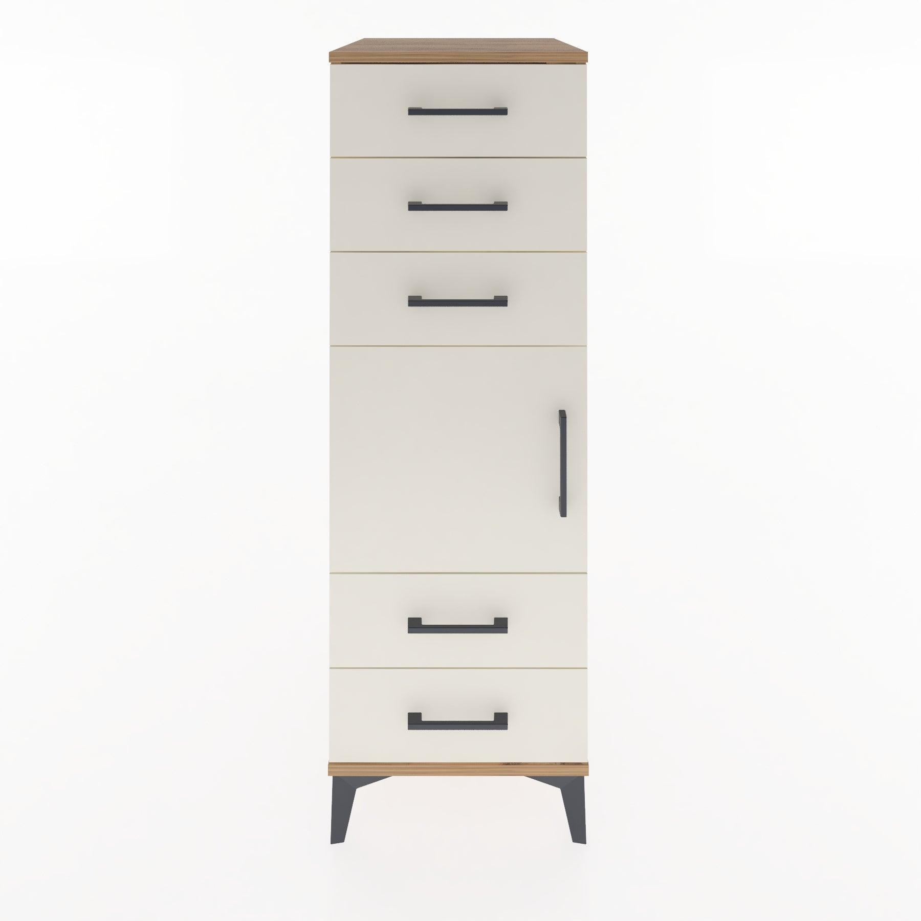 Woodntry Modular Cabinet Pine 44x30x122 cm with Doors and Drawers KC65-3