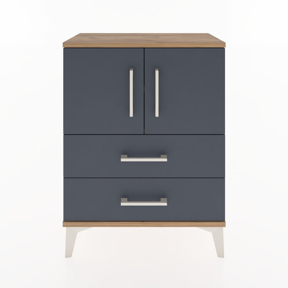 Woodntry Modular Nightstand Pine 60x30x68 cm with Cover and Drawer KC15-3