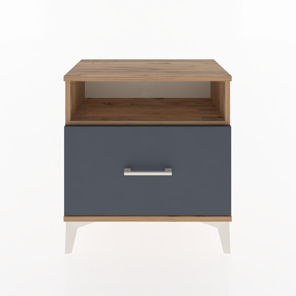 Woodntry Modular Nightstand Pine 60x30x52 cm with Drawers and Shelves CR15-3