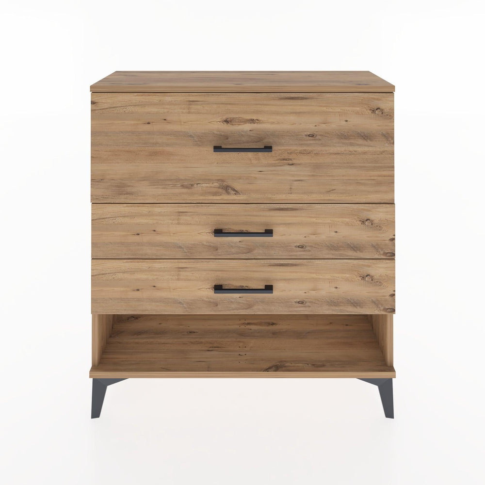 Woodntry Modular Dresser Pine 88x30x84 cm with Drawers and Shelves CR15-3